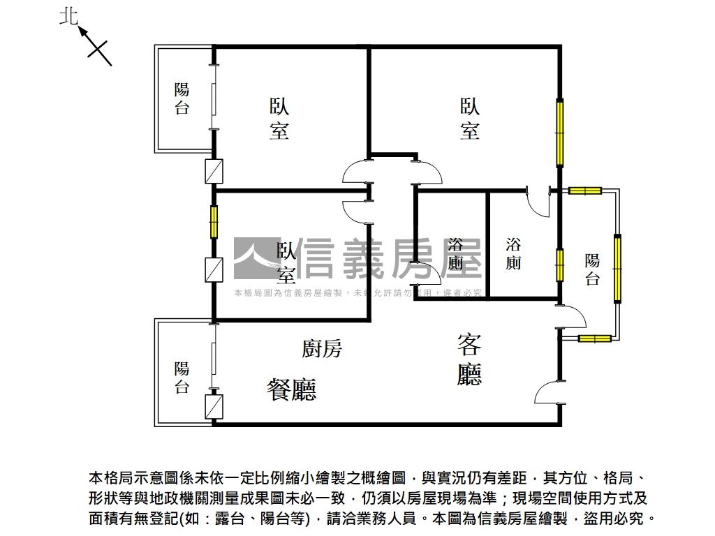 鹽行近南應大熱鬧三房房屋室內格局與周邊環境