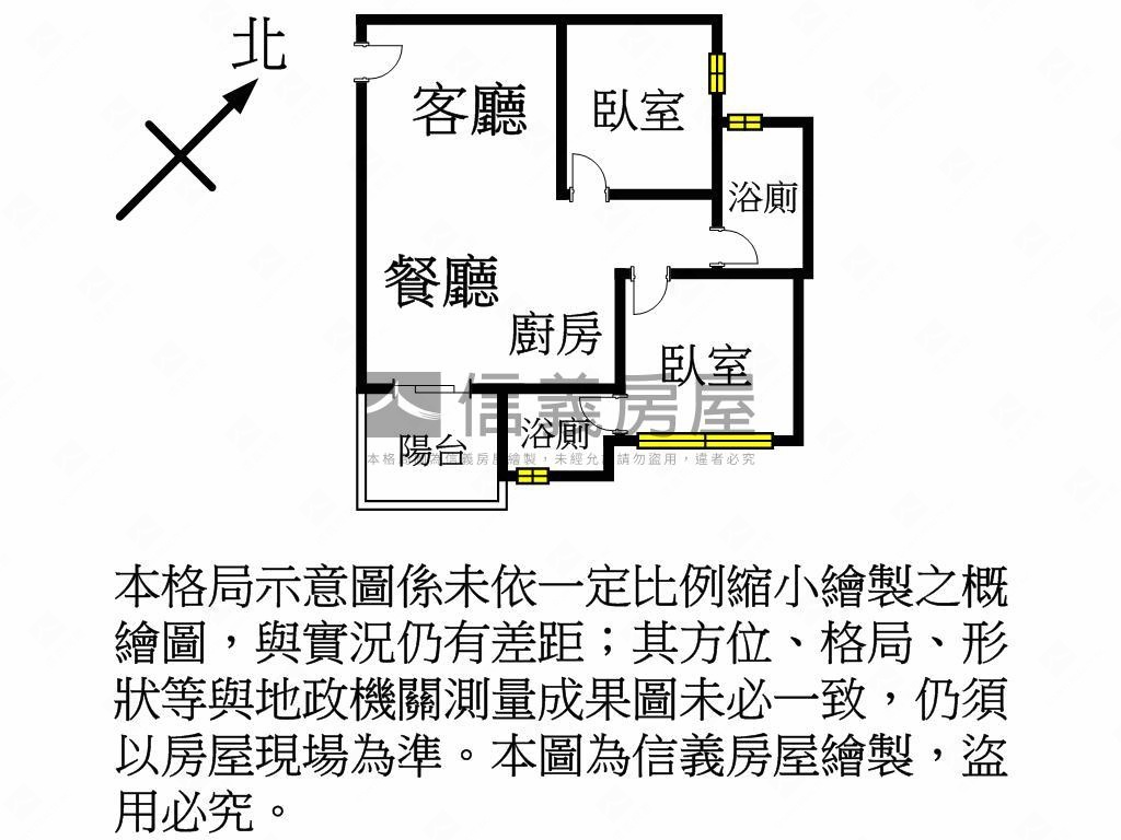 近觀音工業區●兩房兩衛房屋室內格局與周邊環境
