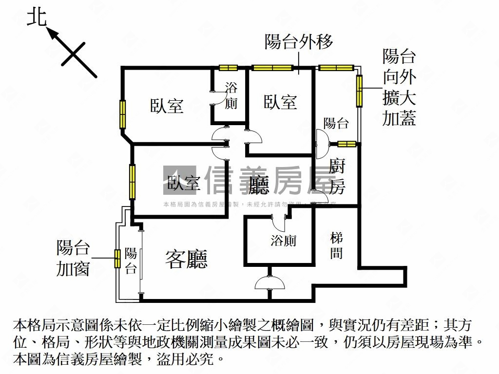 富綠旺近捷運。臻藏三房房屋室內格局與周邊環境