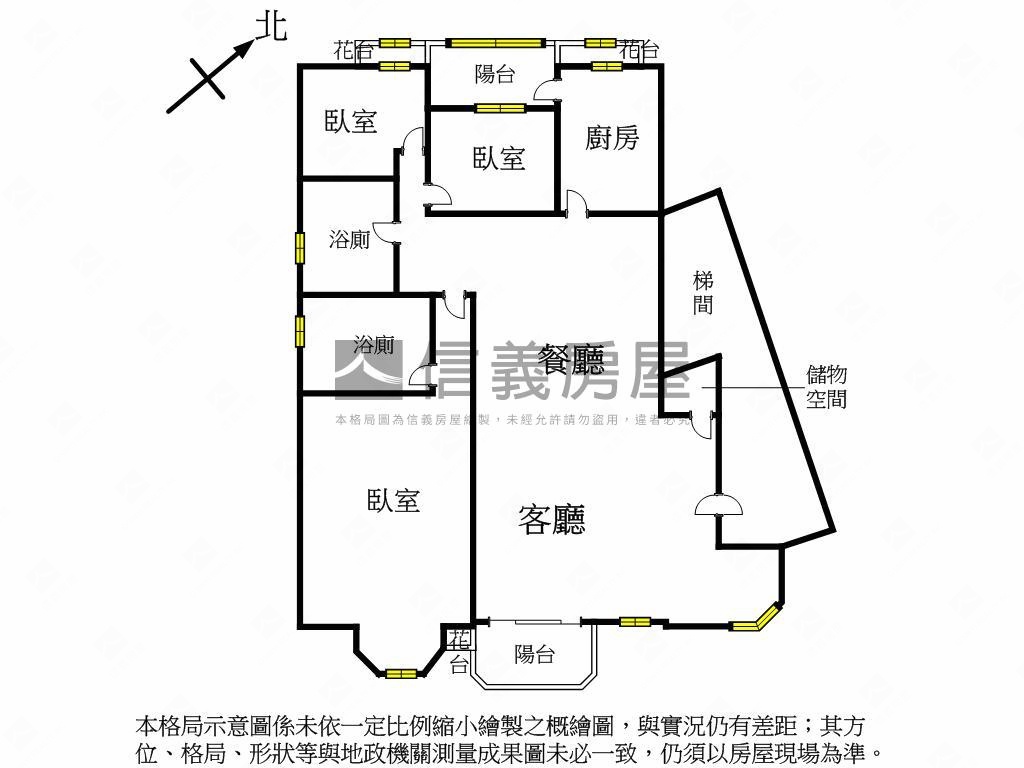 錦繡中國三房平車房屋室內格局與周邊環境