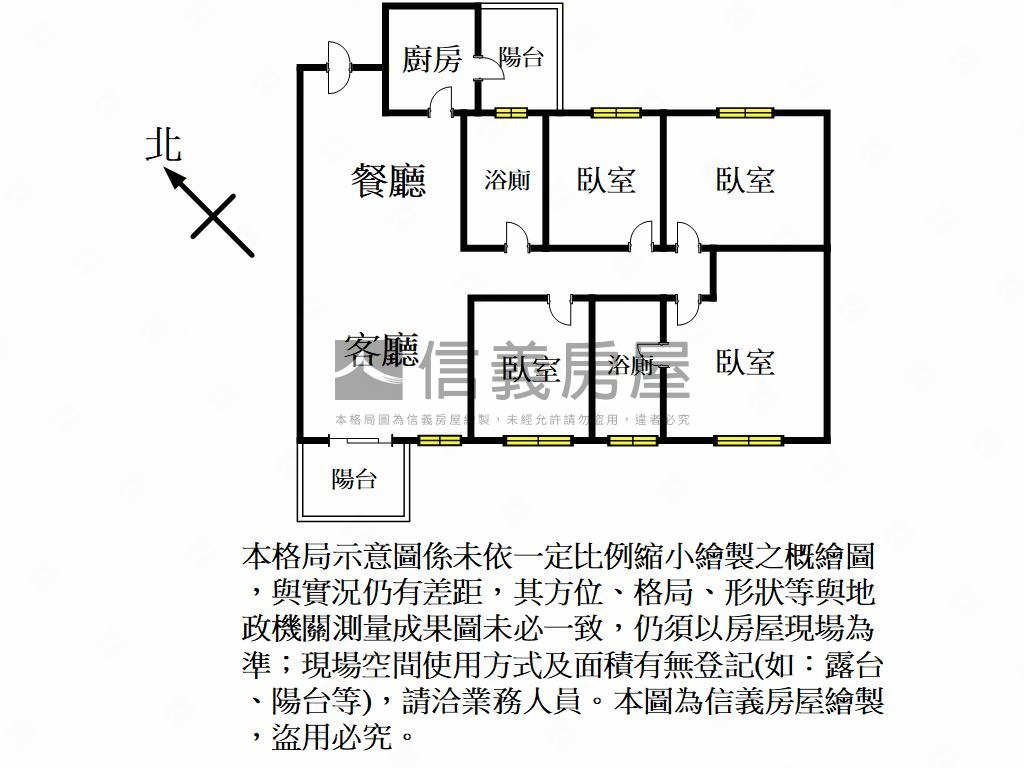 名軒快樂家景觀裝潢４房房屋室內格局與周邊環境