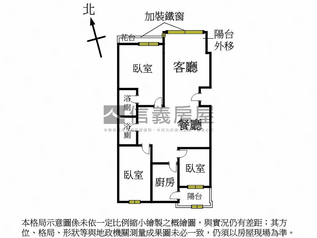 中港世紀紅三房附車位房屋室內格局與周邊環境