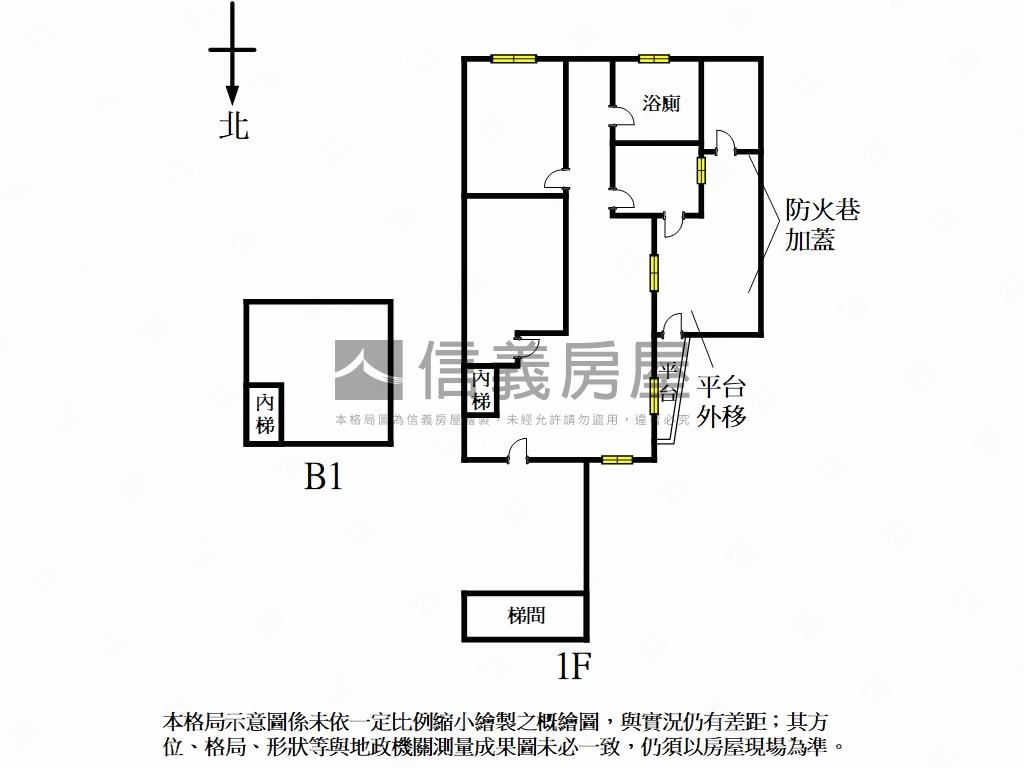 雙捷運１樓大空間房屋室內格局與周邊環境