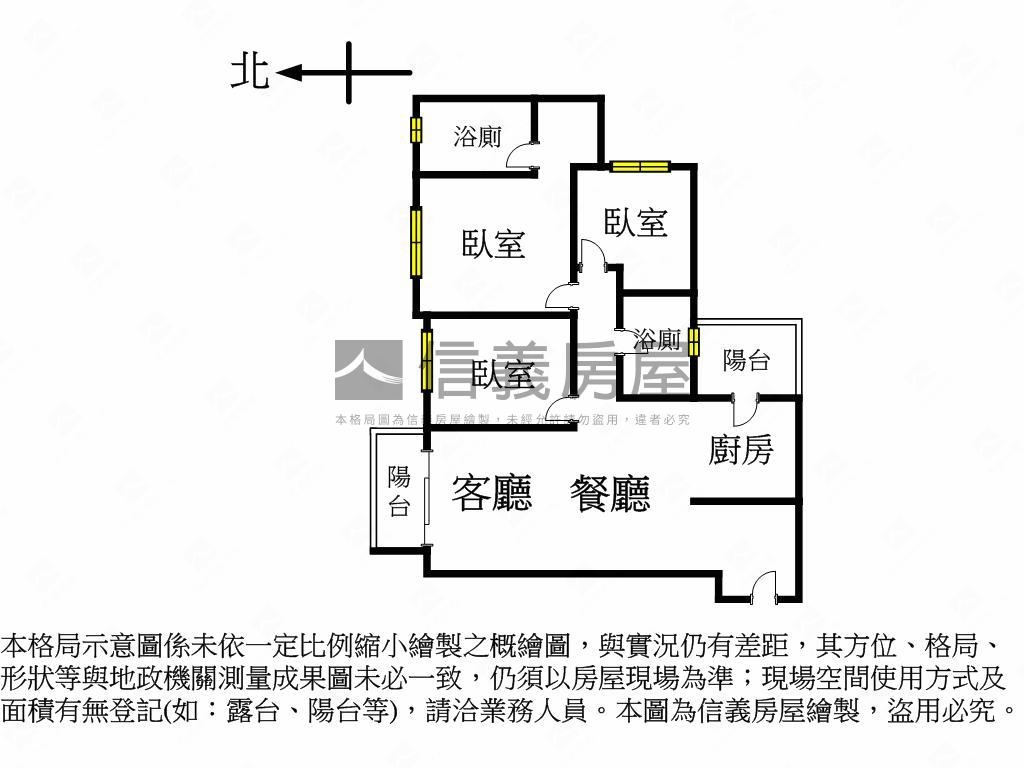 舜元境朗大三房雙平面車位房屋室內格局與周邊環境