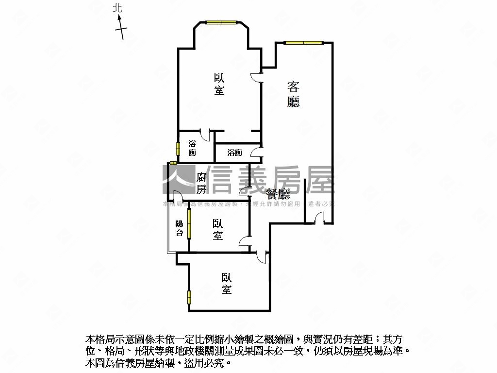 ✦富立河景✦大三房美景宅房屋室內格局與周邊環境
