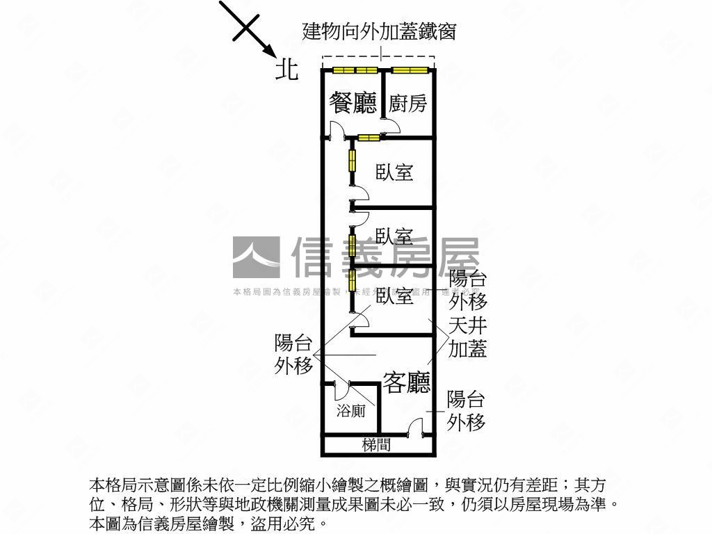 士北科士林捷運公寓３樓房屋室內格局與周邊環境
