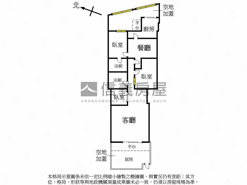 【美妝】近公園庭院一樓房屋室內格局與周邊環境