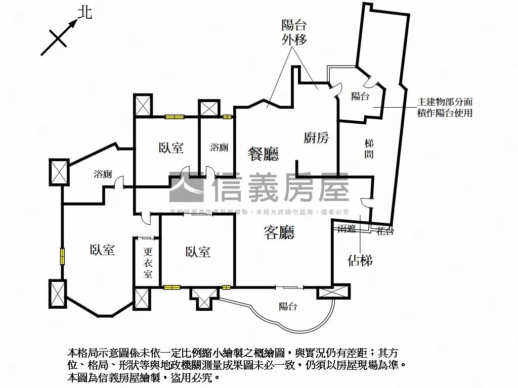 高樓山景電梯邊間戶房屋室內格局與周邊環境