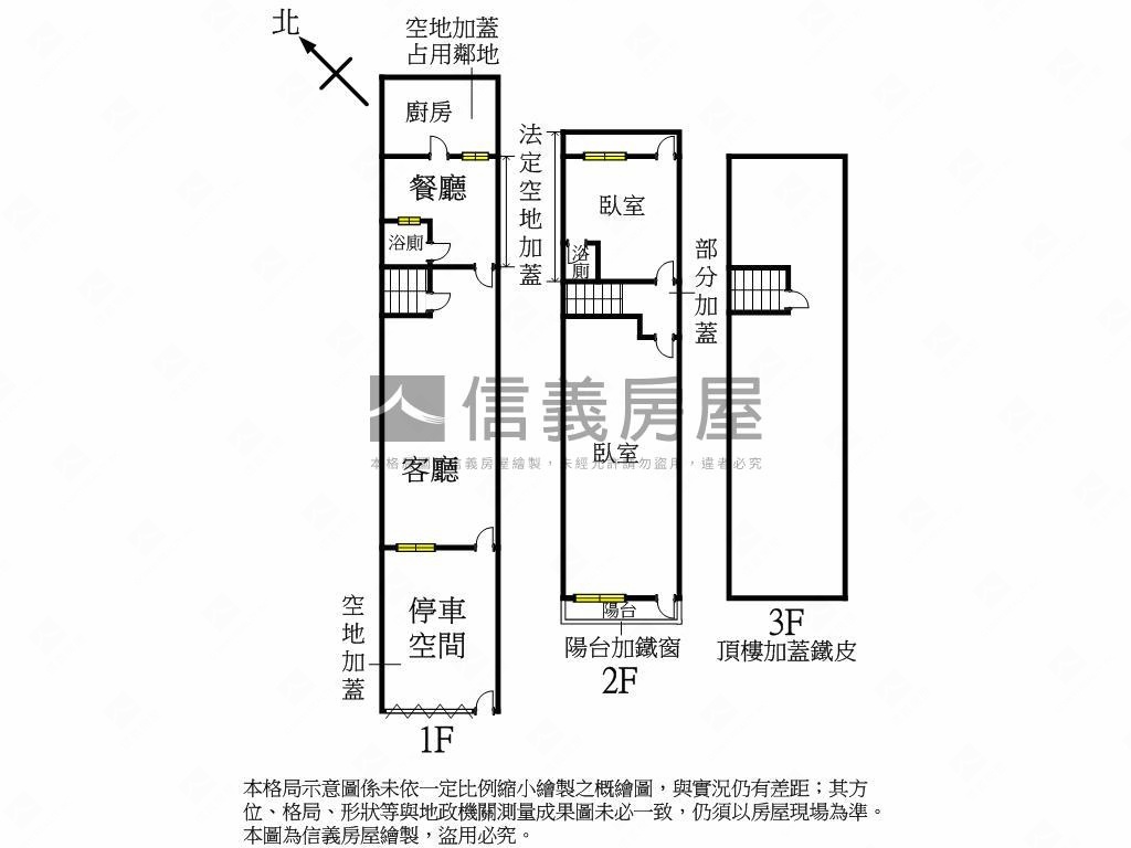 近美術園道臨路透天房屋室內格局與周邊環境