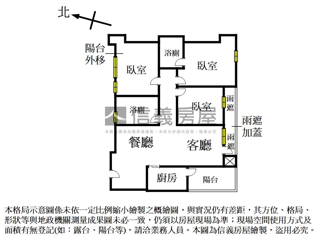 弘盛仁富質感三房平面車位房屋室內格局與周邊環境