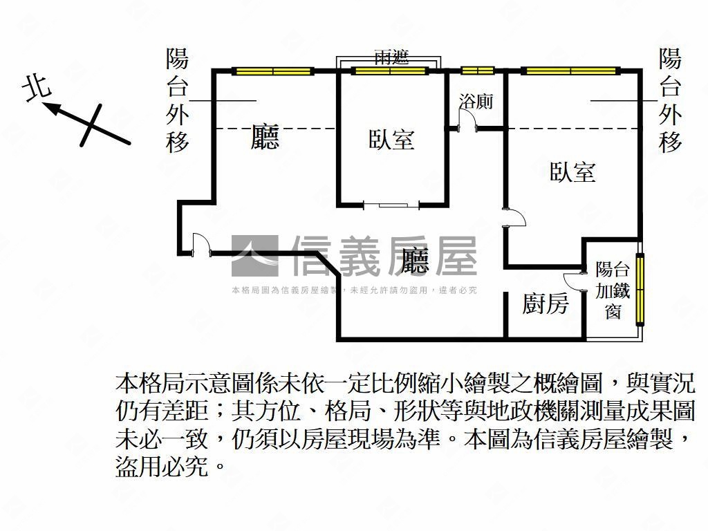 步道旁優質日光花園美兩房房屋室內格局與周邊環境