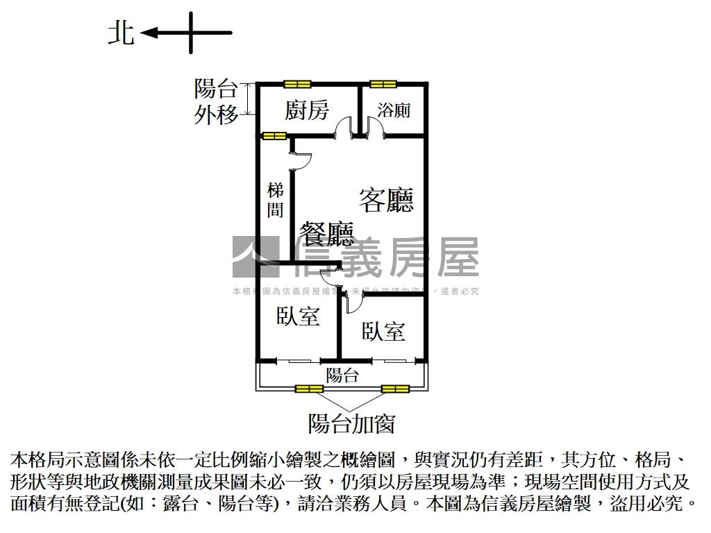 通安美寓３樓一層一戶房屋室內格局與周邊環境