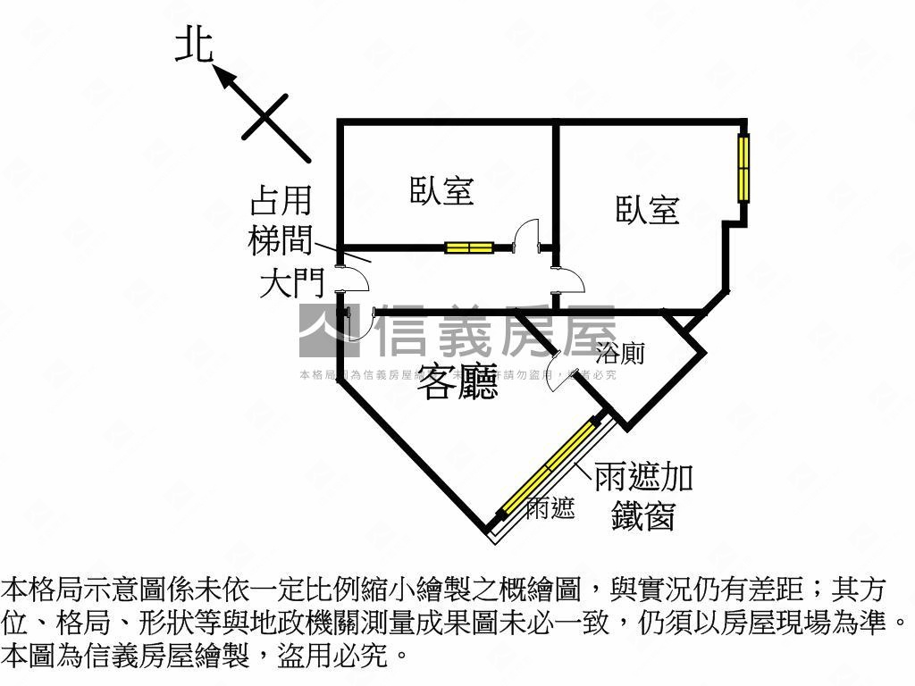 正中華路美兩房房屋室內格局與周邊環境