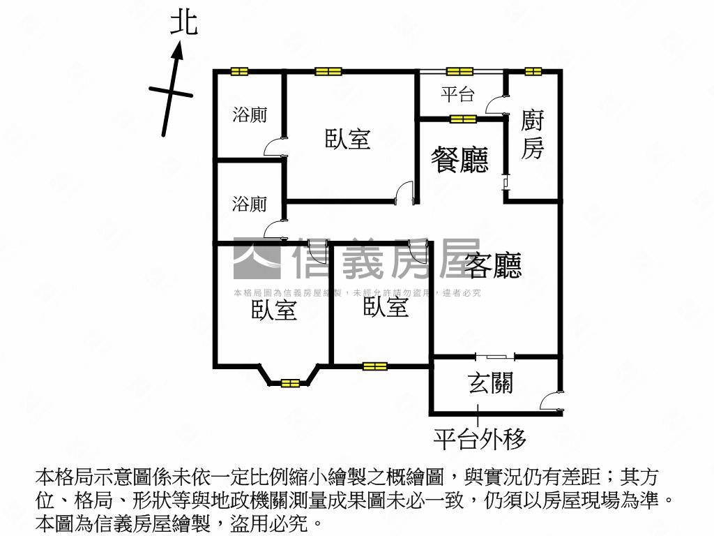 七期公益惠文商圈優質三房房屋室內格局與周邊環境