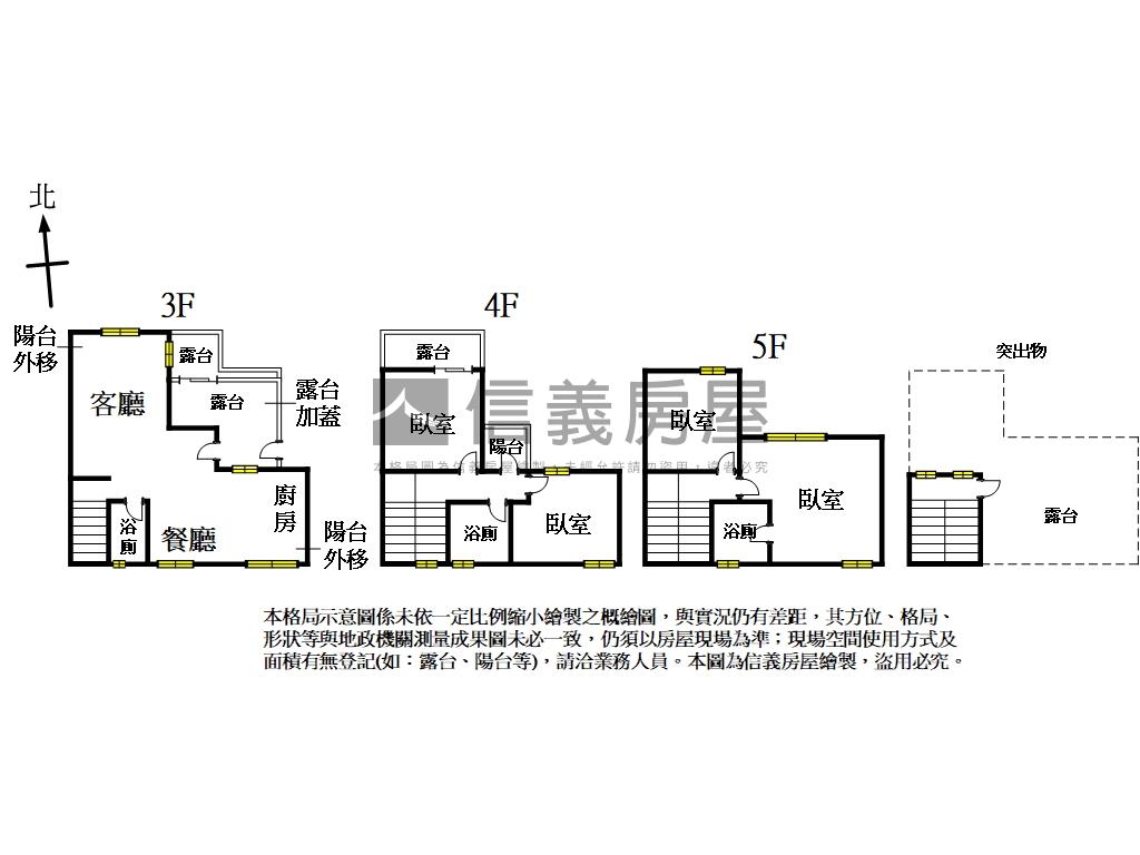 風采風精美四房平面車位房屋室內格局與周邊環境
