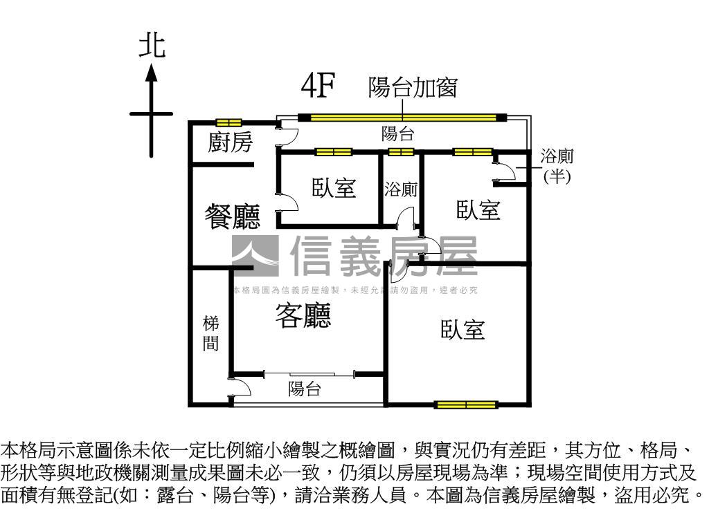 捷運新莊站中華路三樓房屋室內格局與周邊環境