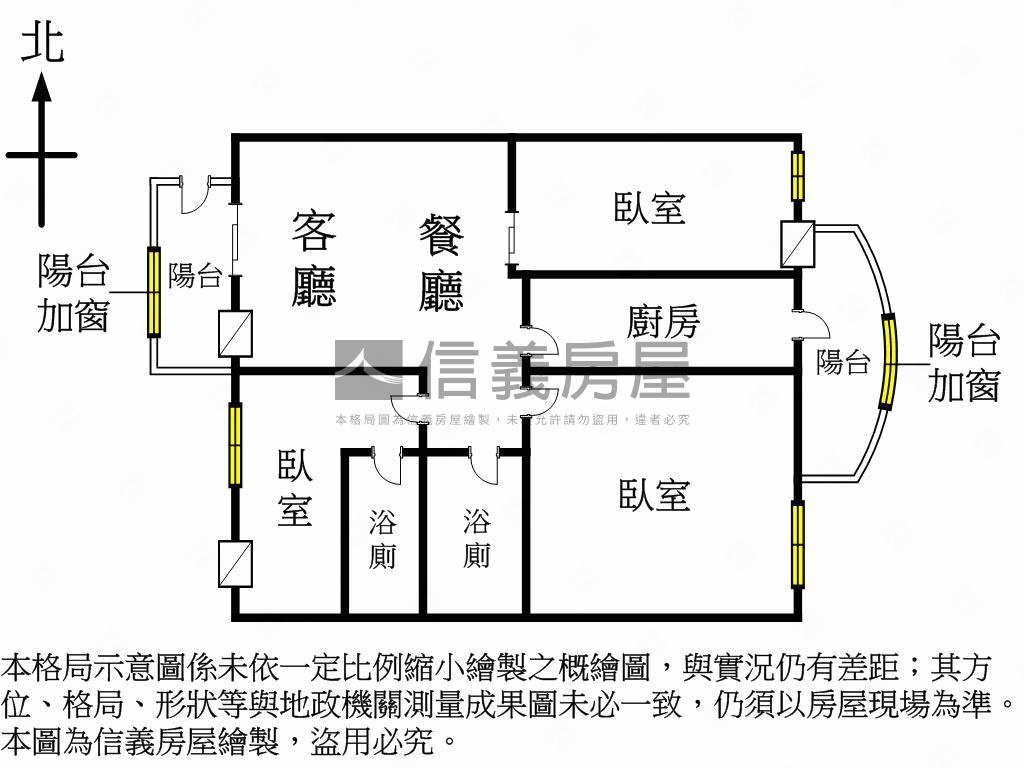 高樓層面公園三房平車房屋室內格局與周邊環境