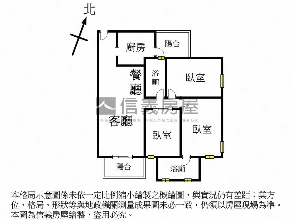 勝美豐原現代簡約幸福三房房屋室內格局與周邊環境