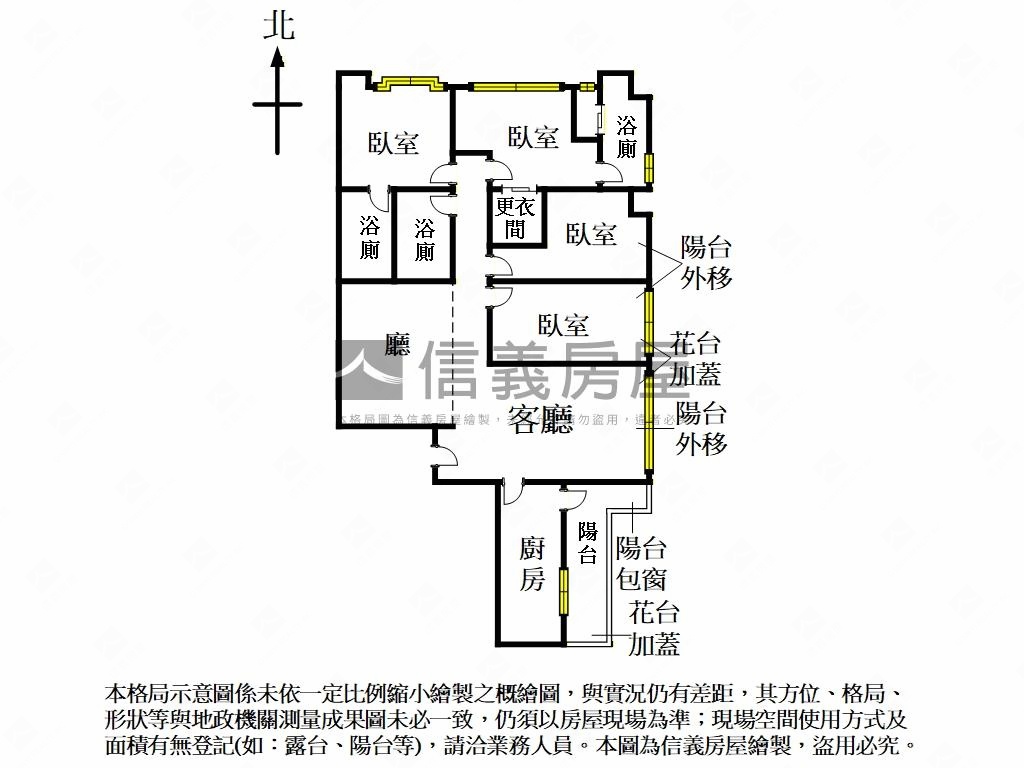 忠孝天廈景觀邊間房屋室內格局與周邊環境