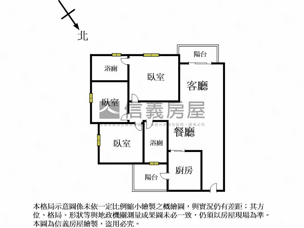 塗城京讚三房平車房屋室內格局與周邊環境