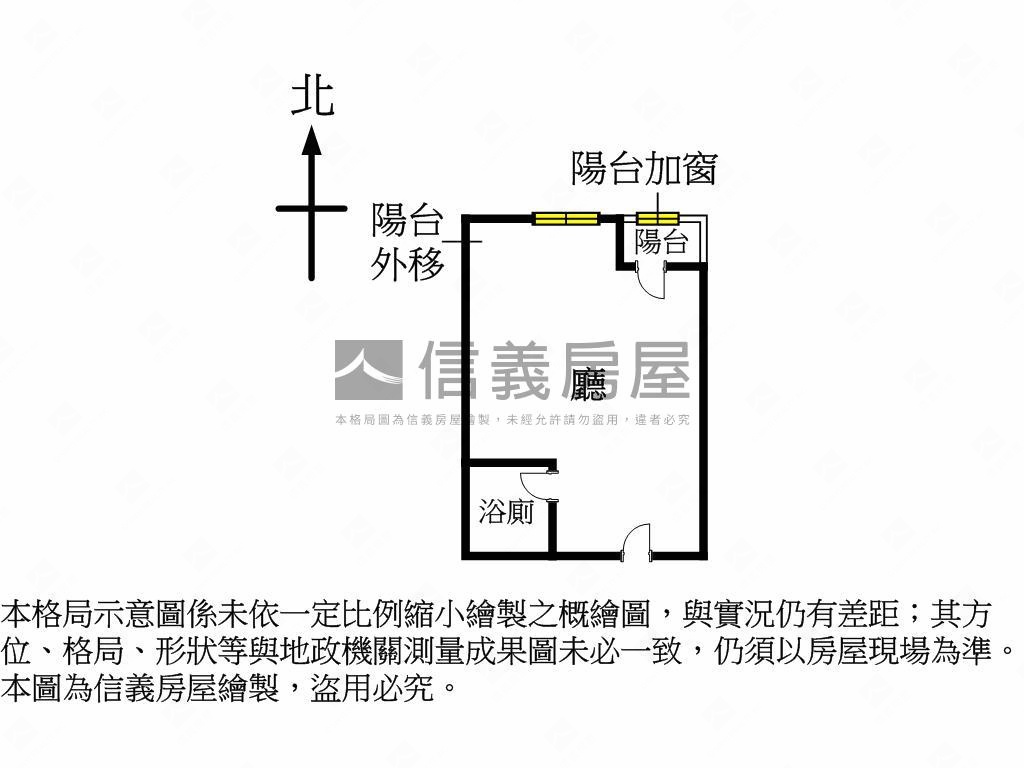 捷運美景陽台套房房屋室內格局與周邊環境