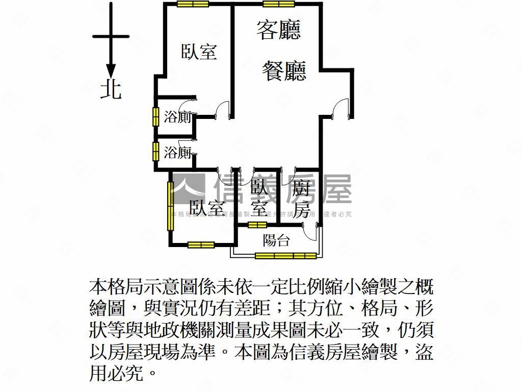 合雄ＭＡＸ中高樓三房車位房屋室內格局與周邊環境