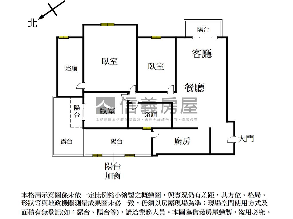 大櫻國面山三房平車行情售房屋室內格局與周邊環境