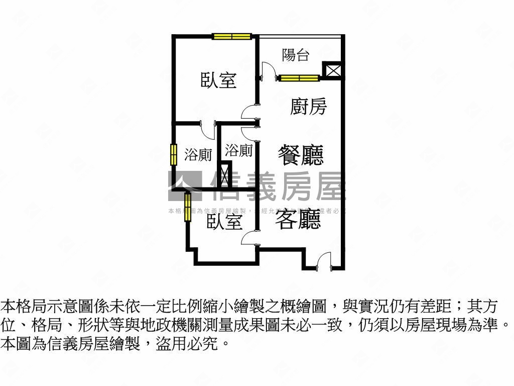 誠售★紀汎希Ｂ３高樓兩房房屋室內格局與周邊環境
