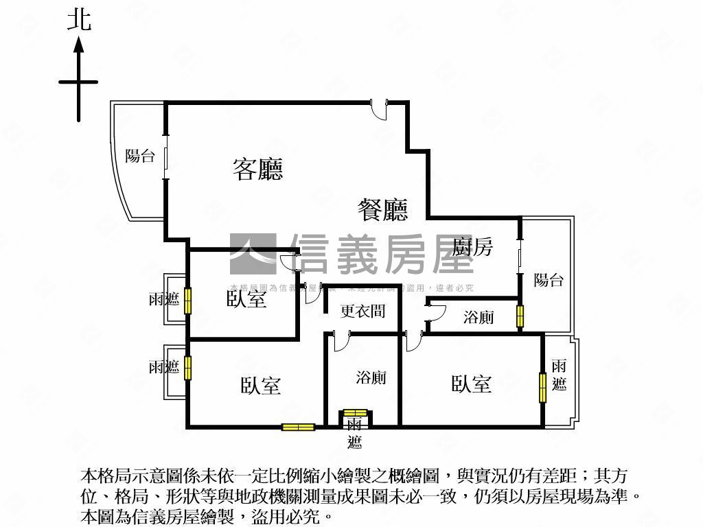 水硯哲園大三房Ｂ１平面車房屋室內格局與周邊環境