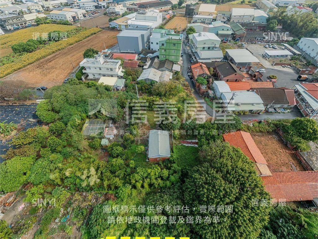和美。三面臨路土地房屋室內格局與周邊環境