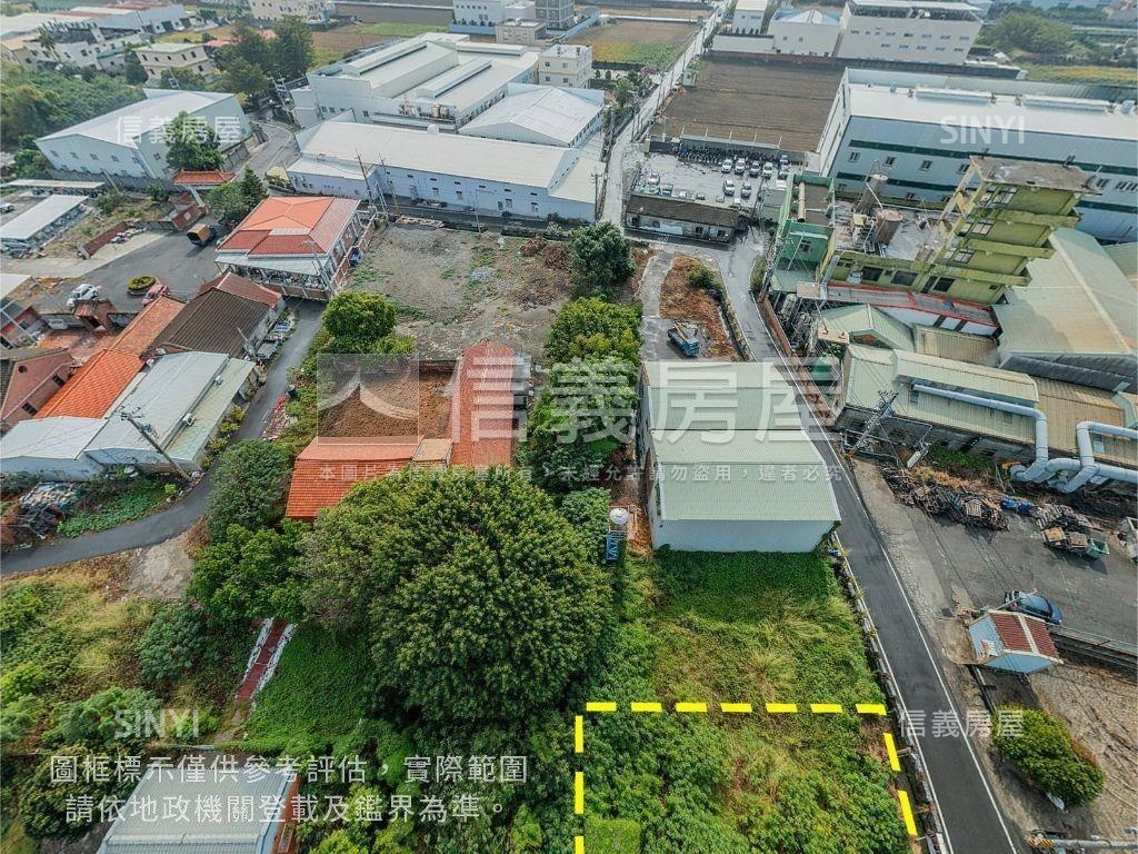 和美。三面臨路土地房屋室內格局與周邊環境