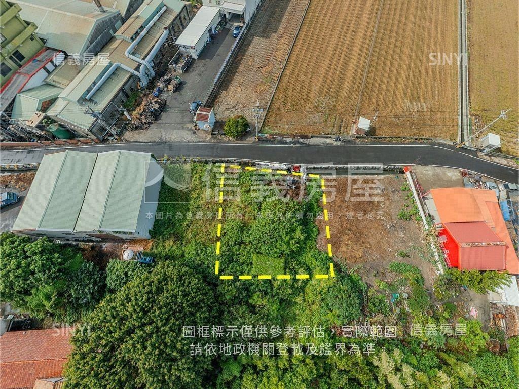 和美。三面臨路土地房屋室內格局與周邊環境