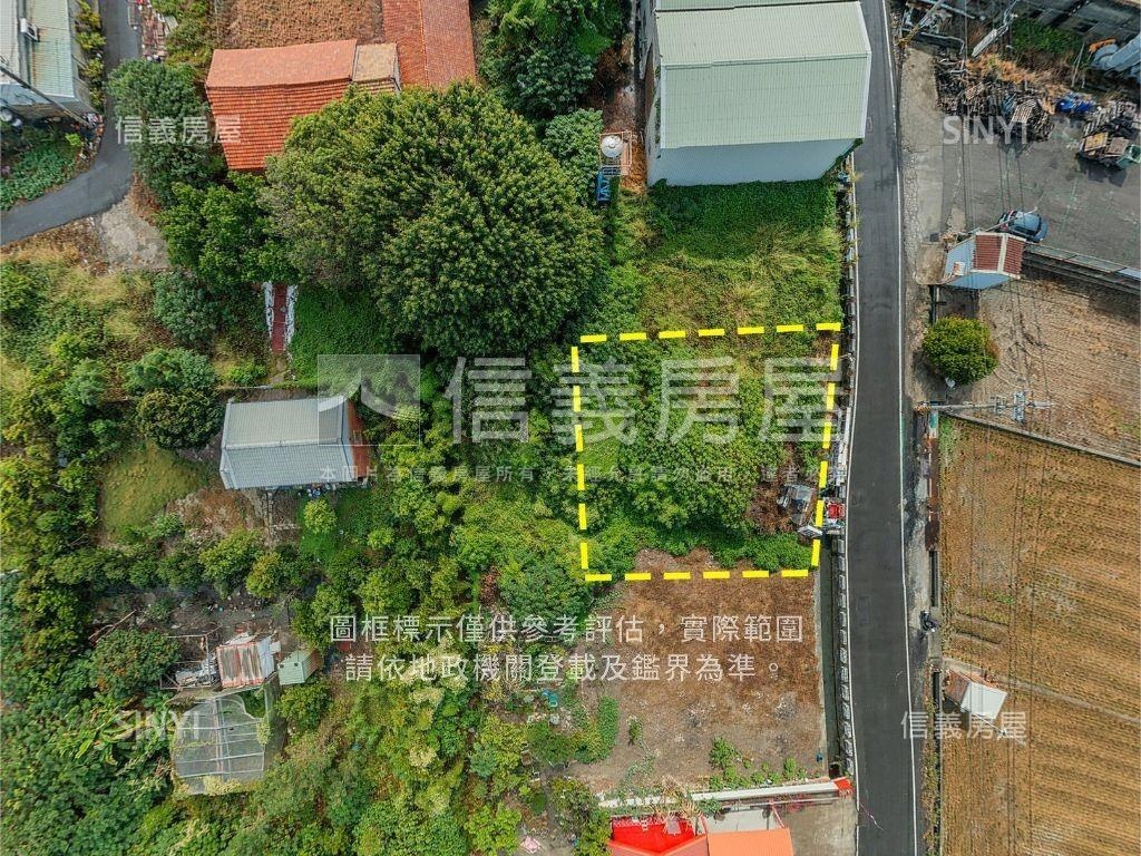 和美。三面臨路土地房屋室內格局與周邊環境