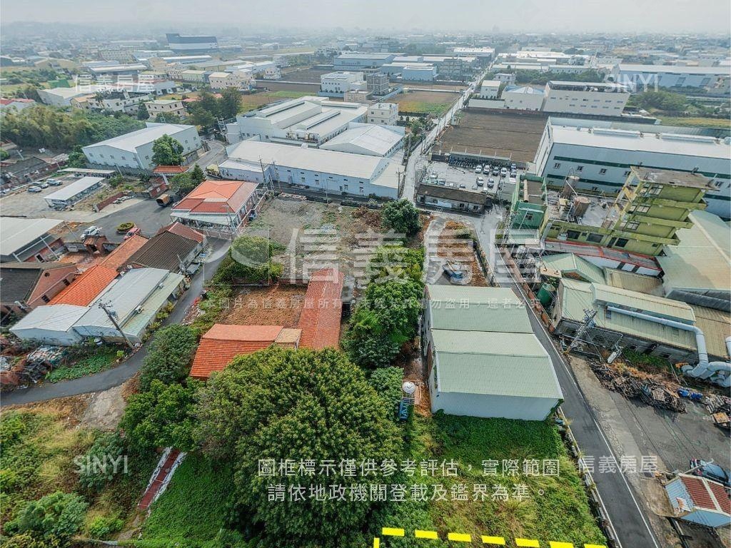 和美。三面臨路土地房屋室內格局與周邊環境