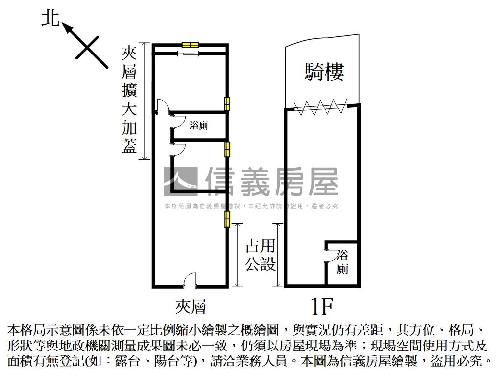 近北市重安店面房屋室內格局與周邊環境