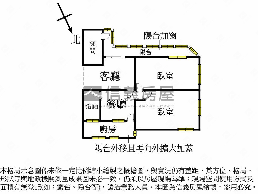 信義公園方正邊間成家公寓房屋室內格局與周邊環境