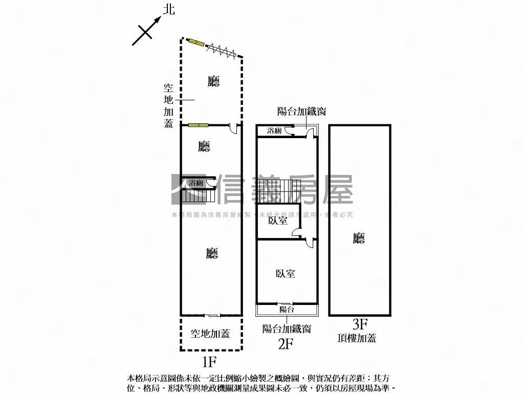 彰新路活路活巷透天房屋室內格局與周邊環境