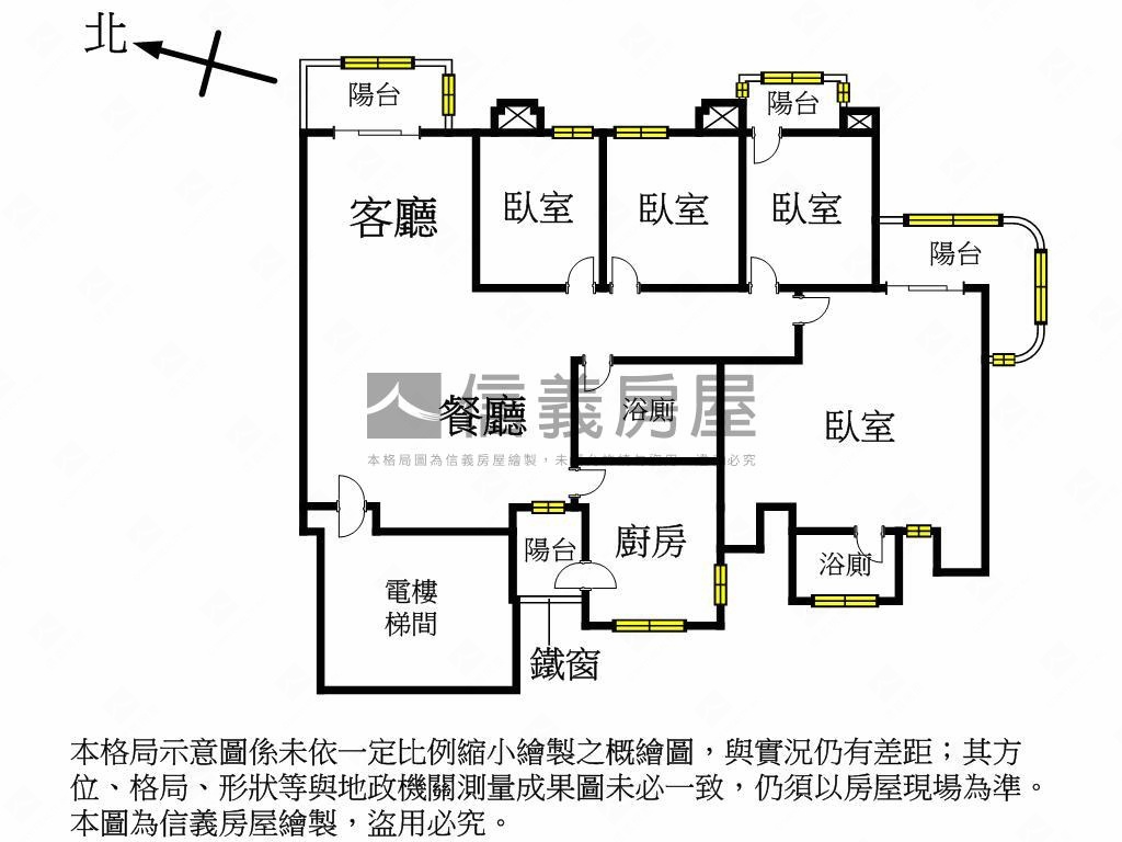 鳥語花香●日月光舒適四房房屋室內格局與周邊環境