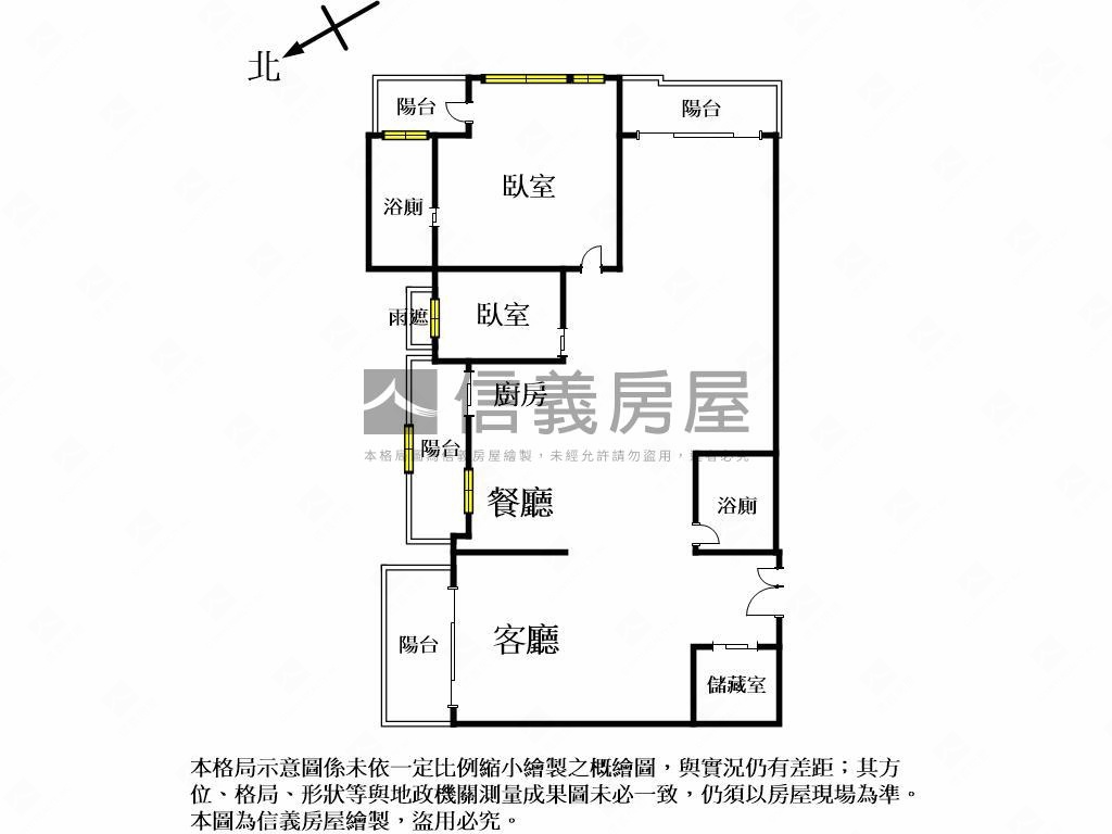 由鉅大謙視野戶附３平車位房屋室內格局與周邊環境