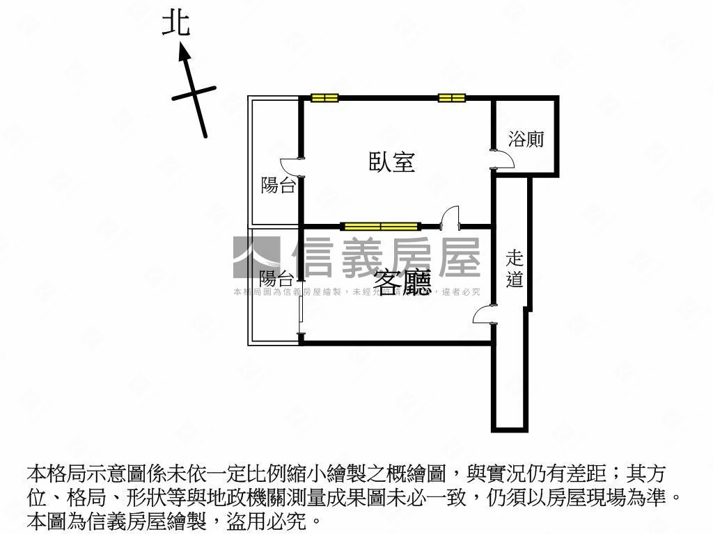 凱撒假期正一房一廳捷運宅房屋室內格局與周邊環境