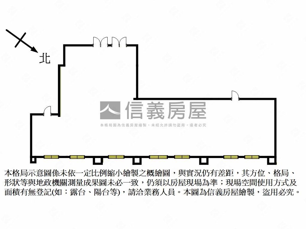 新板特區百坪商用店辦Ｄ房屋室內格局與周邊環境