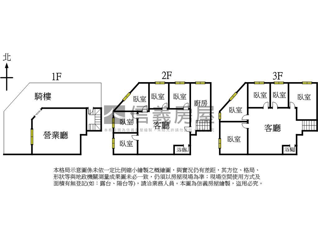 正北屯路大面寬三角窗店面房屋室內格局與周邊環境