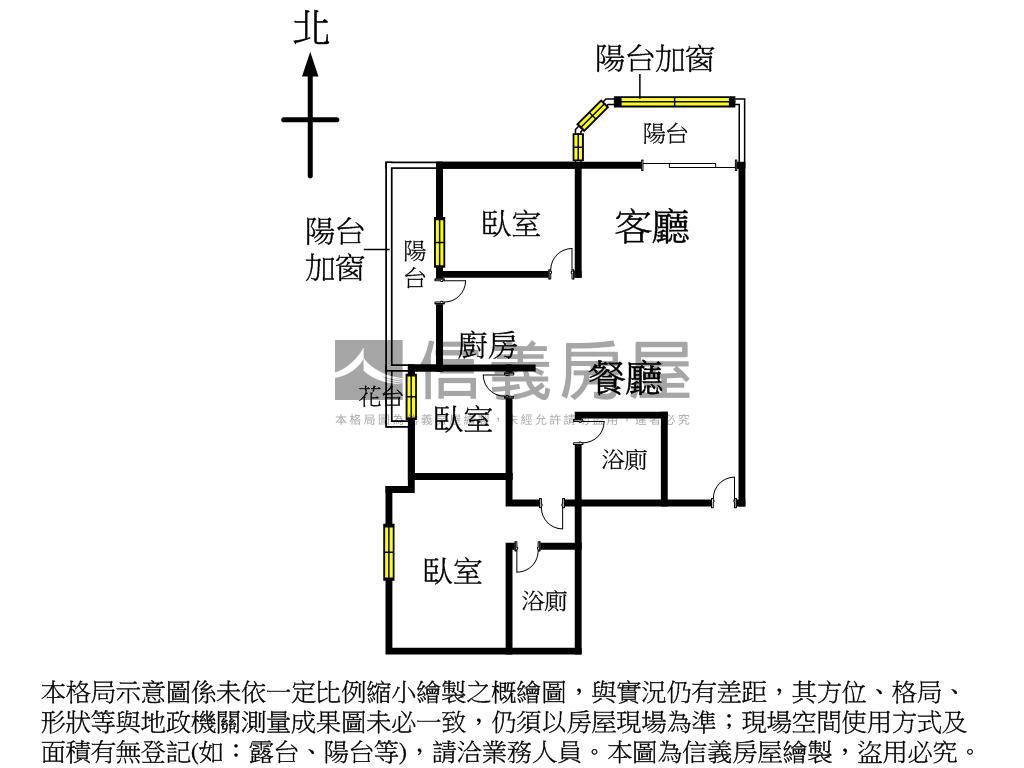 稀有～北區三房車位宅房屋室內格局與周邊環境
