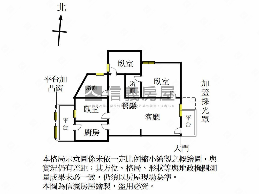 近大全聯３房車位房屋室內格局與周邊環境