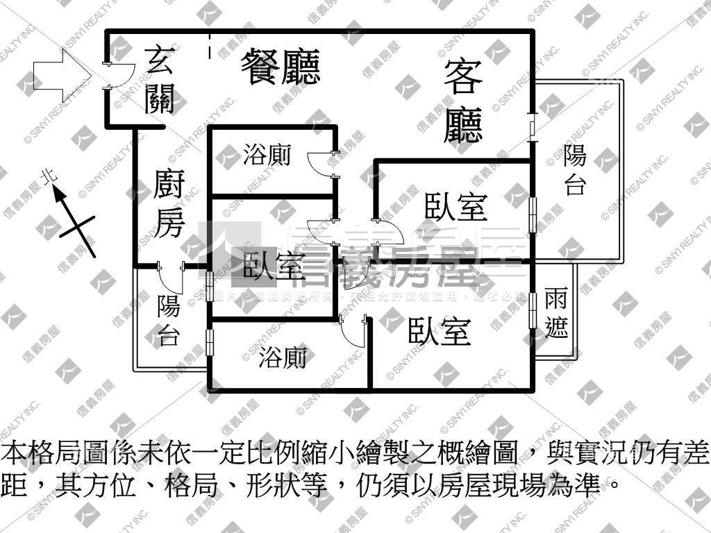 巨蛋核心‧星潮三房平車房屋室內格局與周邊環境
