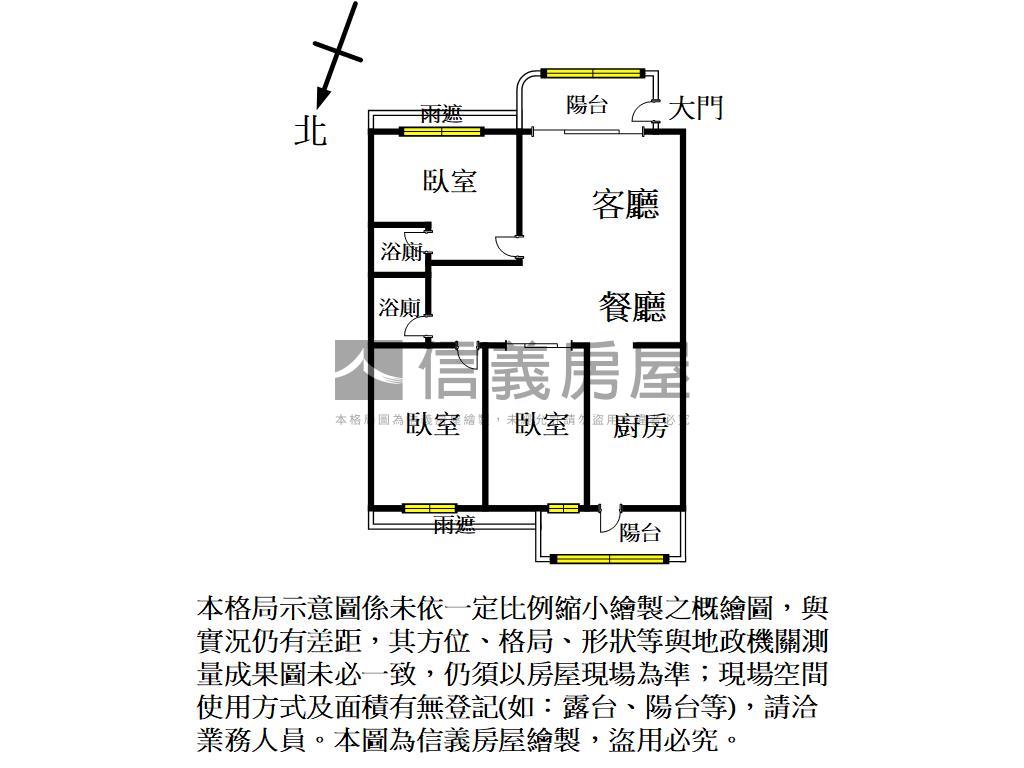 近高美館景觀３房平車房屋室內格局與周邊環境