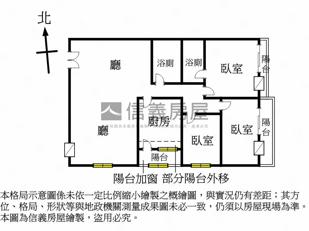 近昌平路朝南美景三房房屋室內格局與周邊環境