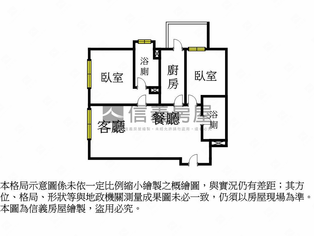 青埔帝璽面麥當勞大兩房房屋室內格局與周邊環境