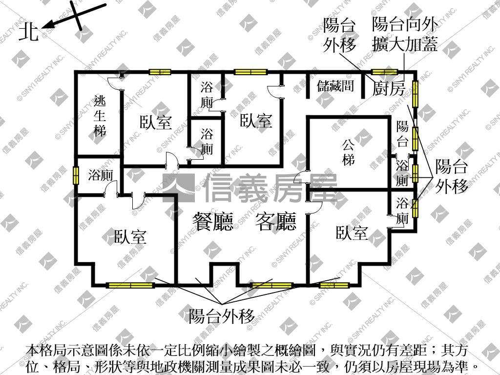 【邊間】獨棟電梯四面開窗房屋室內格局與周邊環境