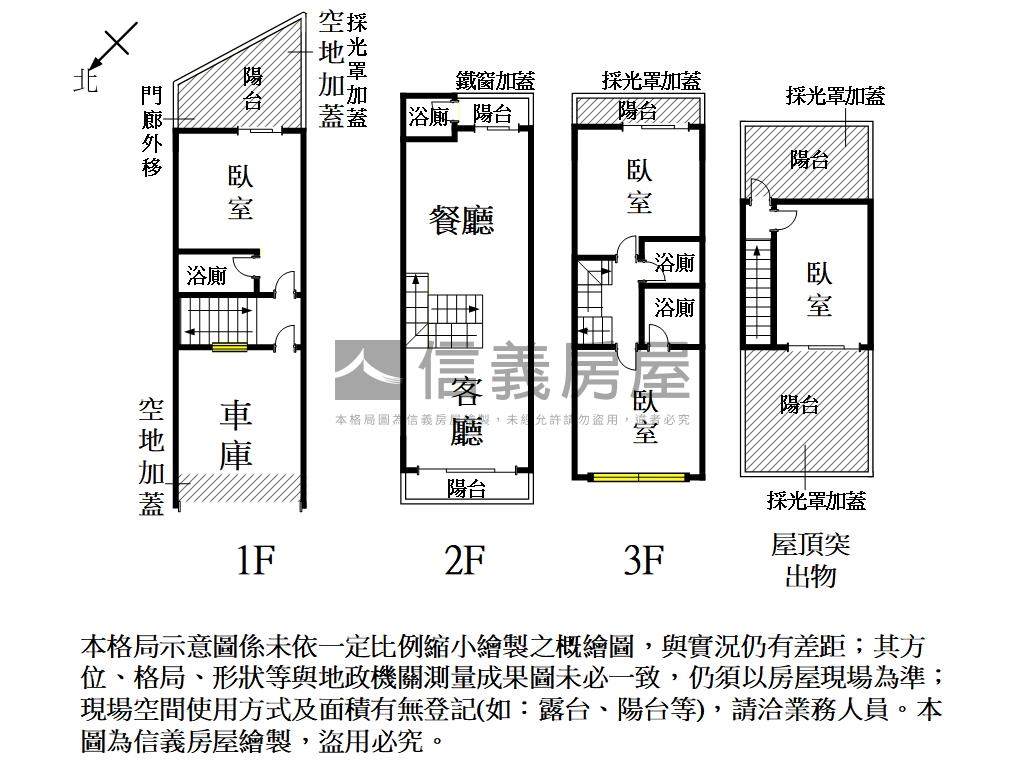 近商６０｜樹影採光車墅房屋室內格局與周邊環境